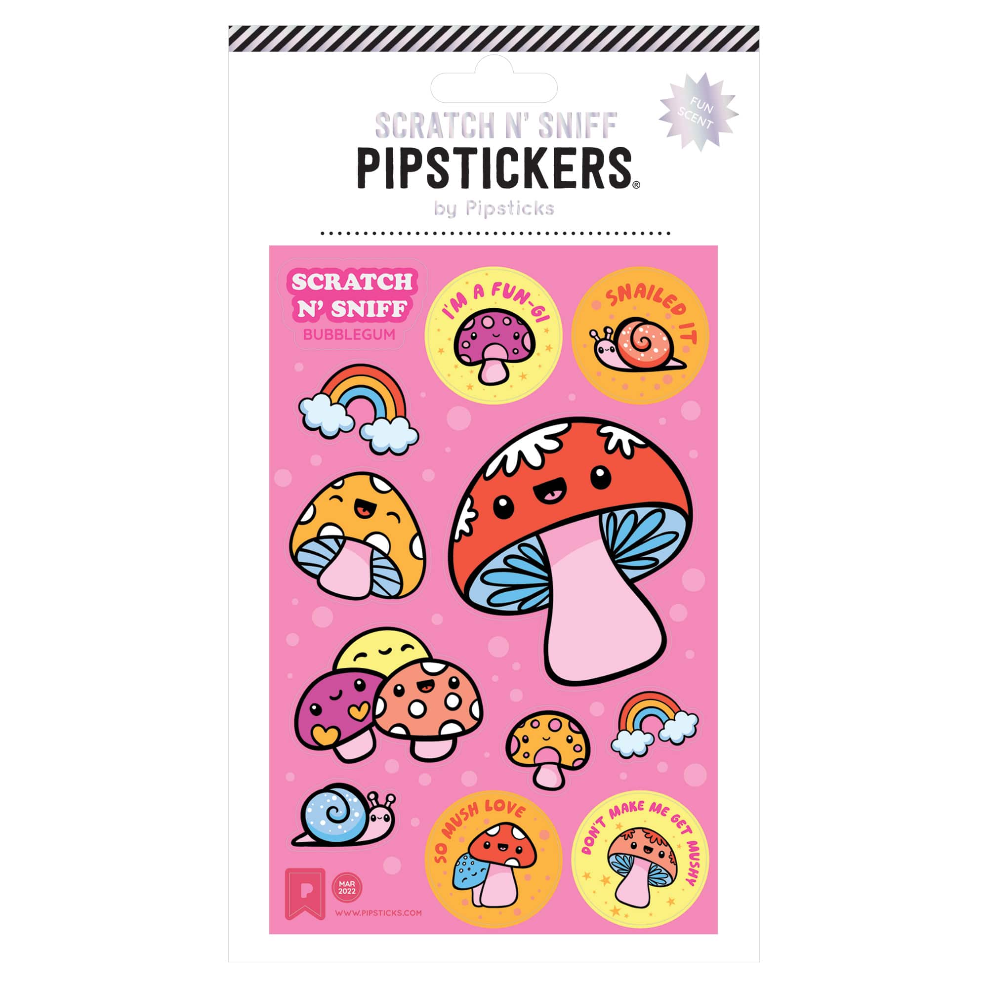 Pipstickers® Fun Guys Bubblegum Scratch N' Sniff Stickers